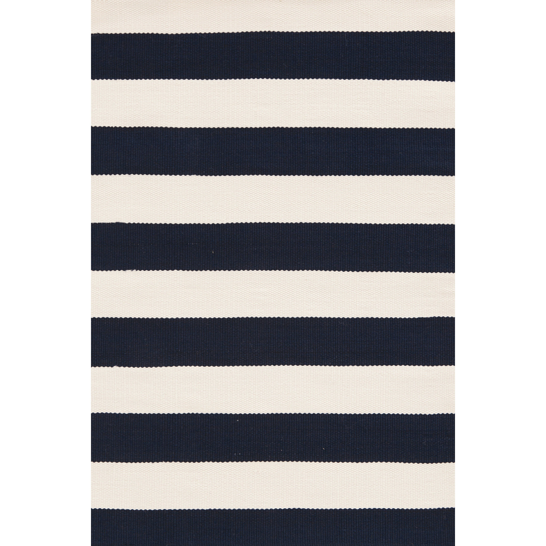 Dash and Albert Rugs Catamaran Ivory/Navy Striped Area Rug & Reviews