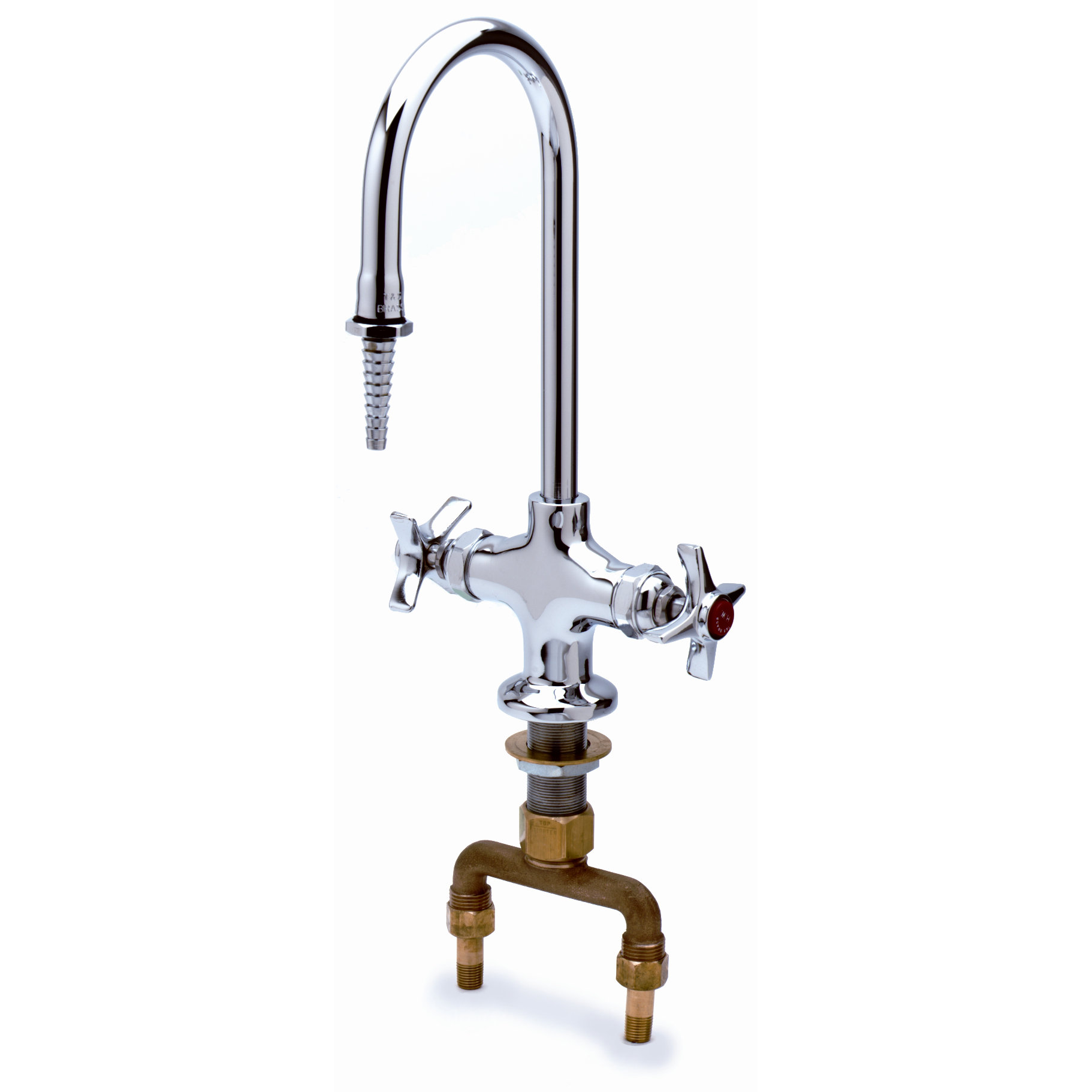 Double Ledge Laboratory Faucet with Rigid Gooseneck Nozzle Wayfair
