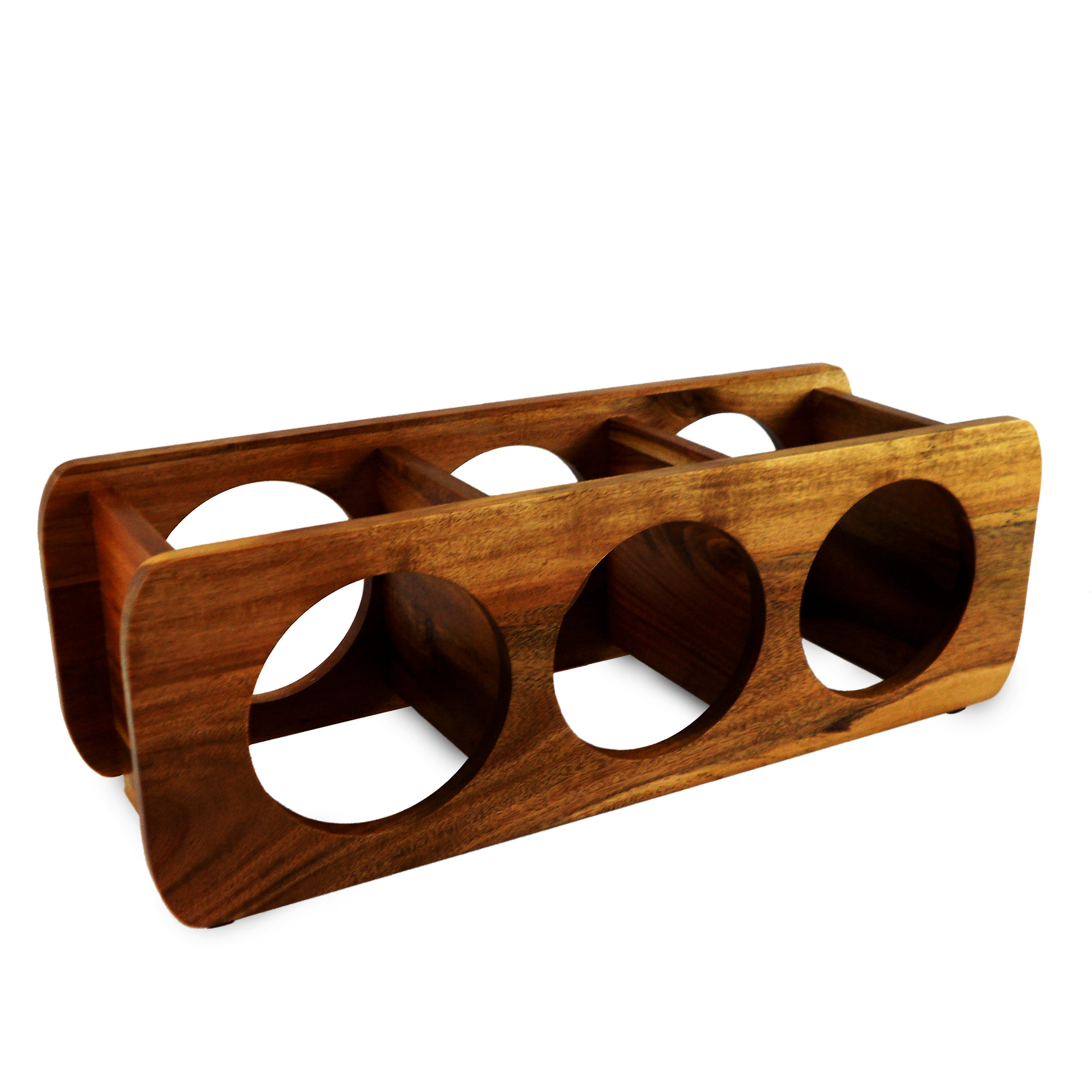 Enrico Acacia 3 Bottle Wine Rack & Reviews Wayfair