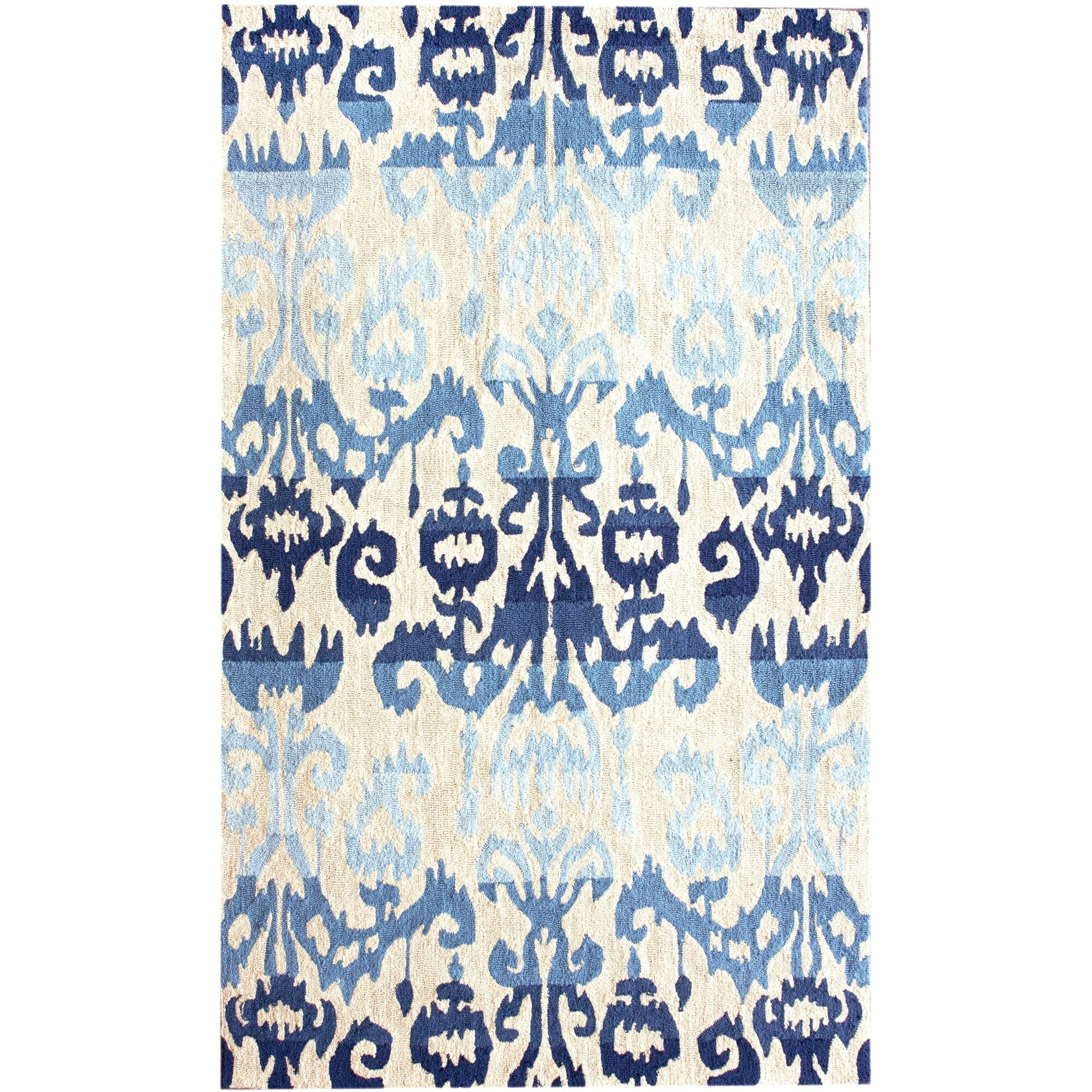 nuLOOM Pop Blue Ikat Area Rug