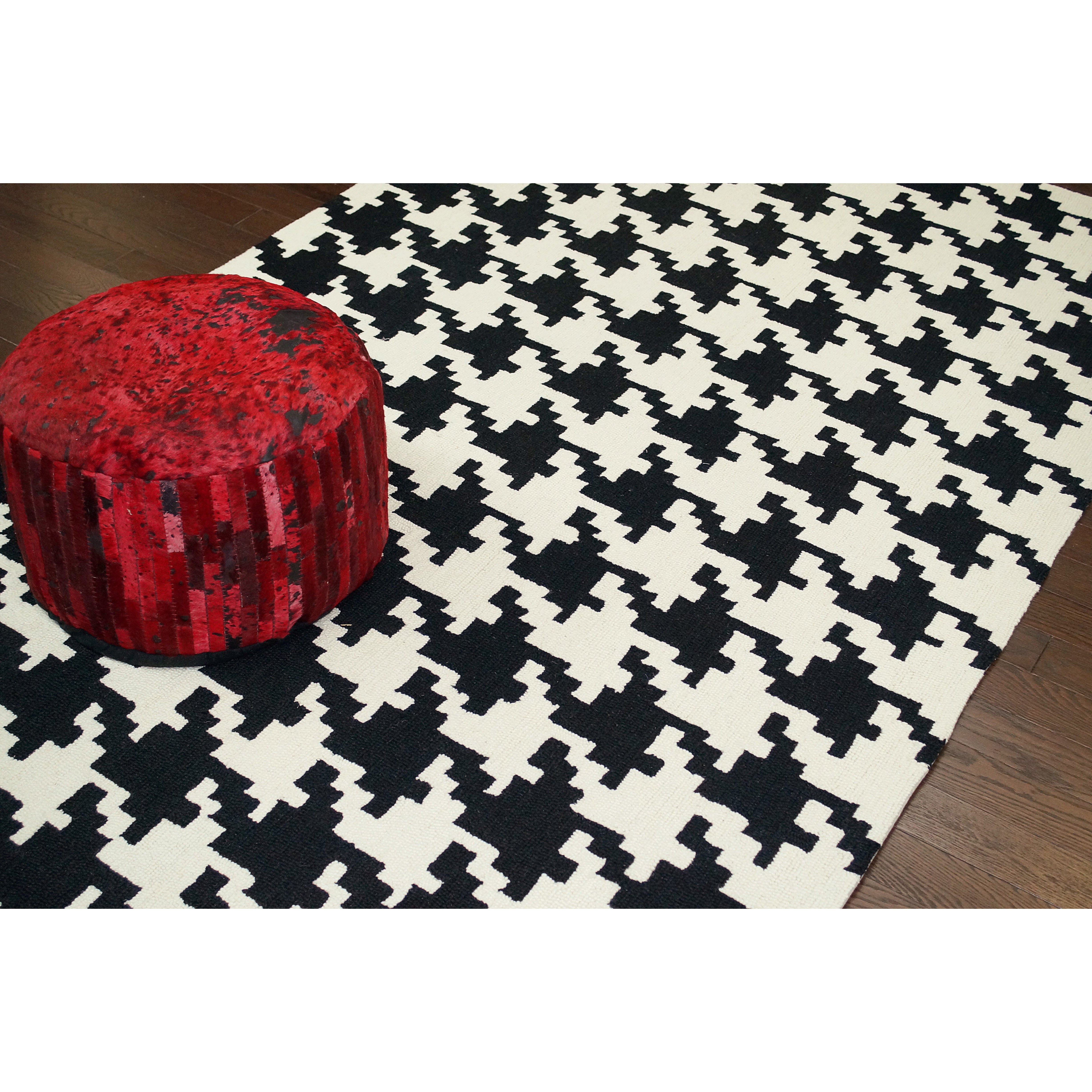 nuLOOM Trellis Black Houndstooth Area Rug & Reviews Wayfair