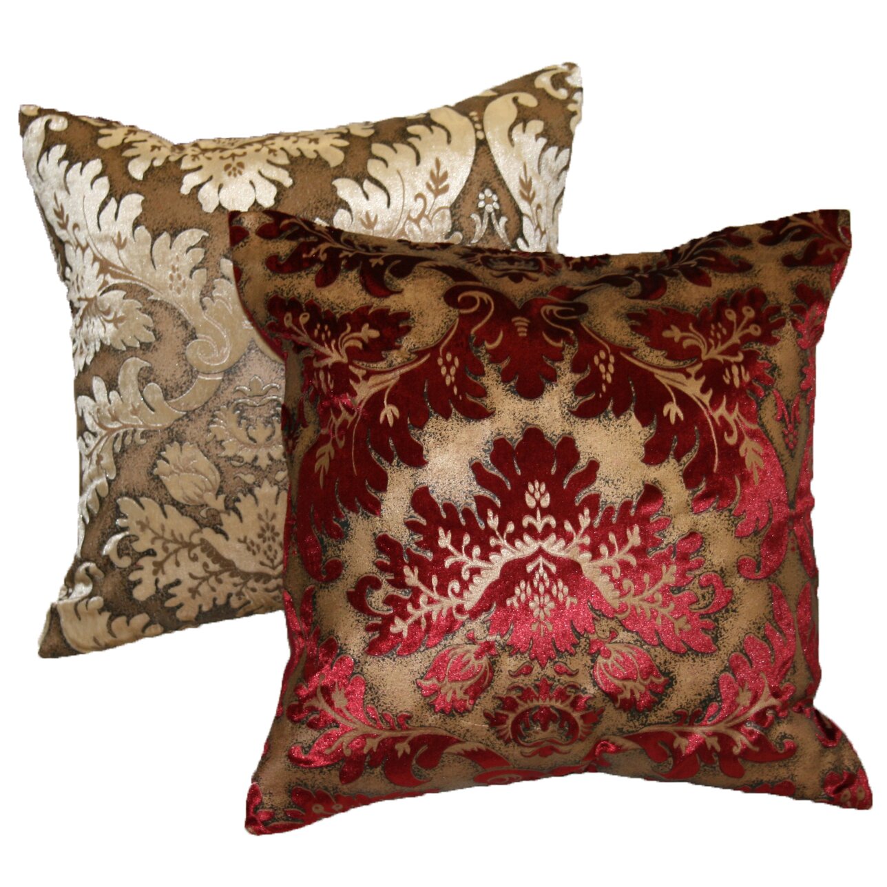 Violet Linen Royal Velvet  Decorative Throw  Pillow  