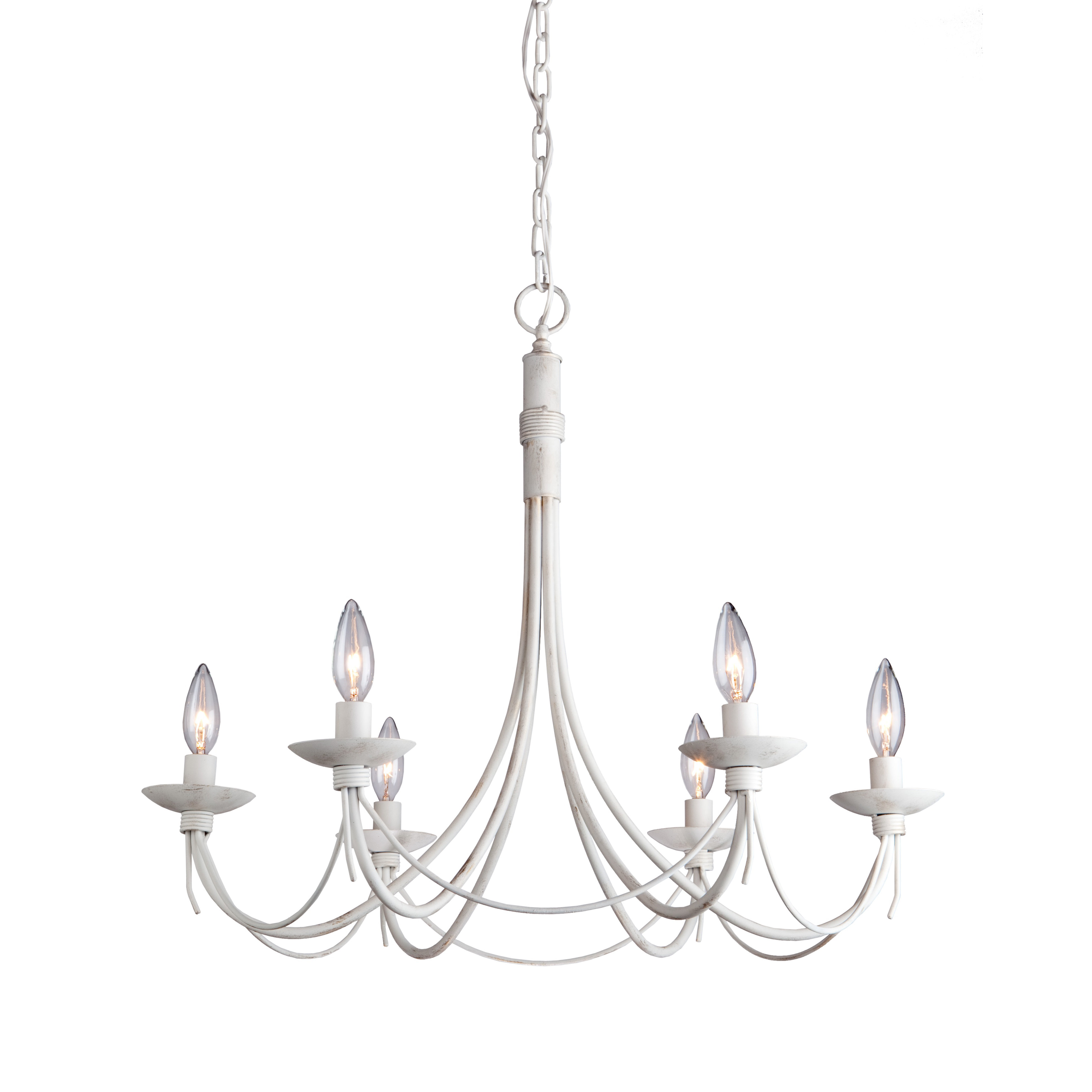 Artcraft Lighting Wrought Iron 6 Light Chandelier & Reviews Wayfair
