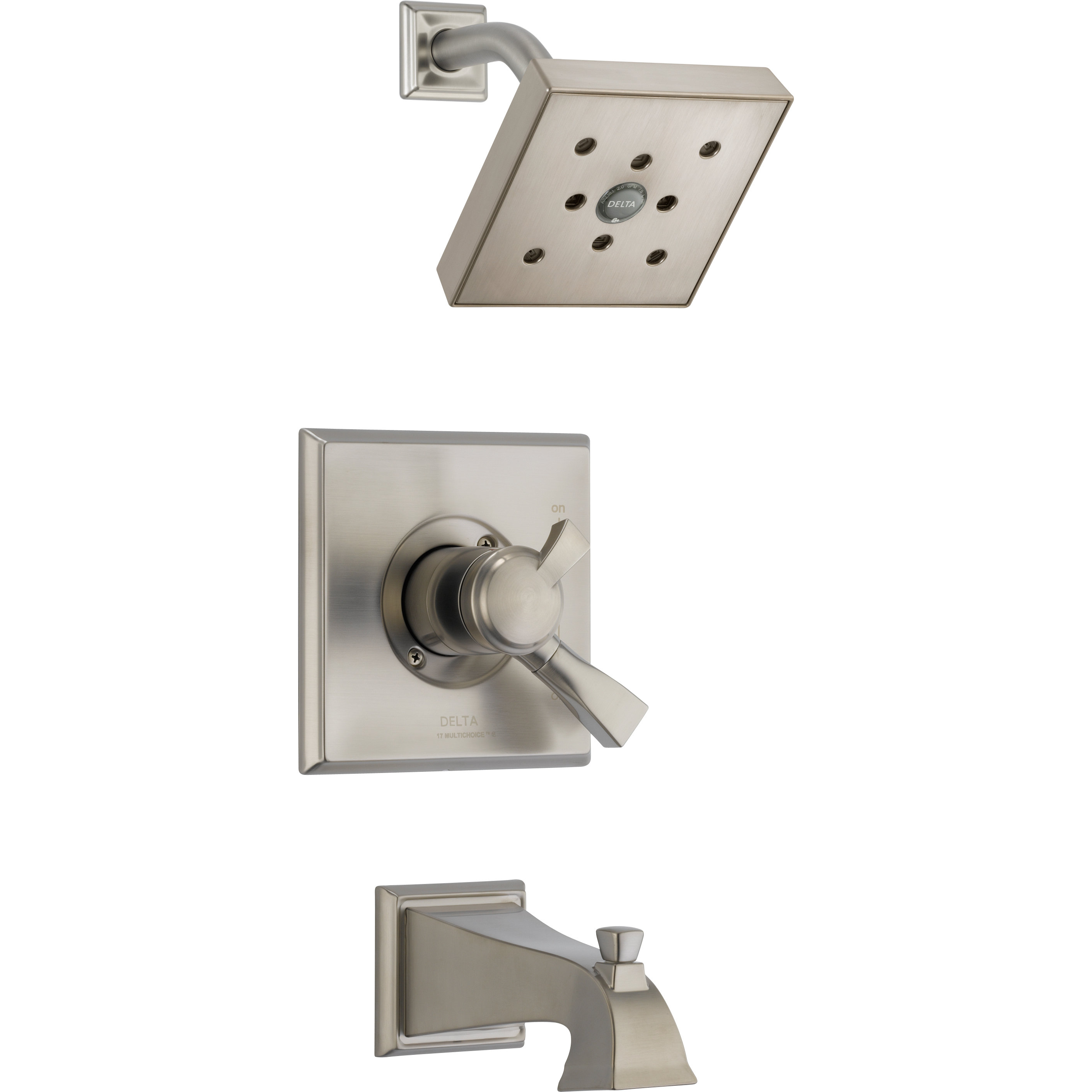 Delta Dryden Diverter Tub and Shower Faucet Trim with Lever Handles