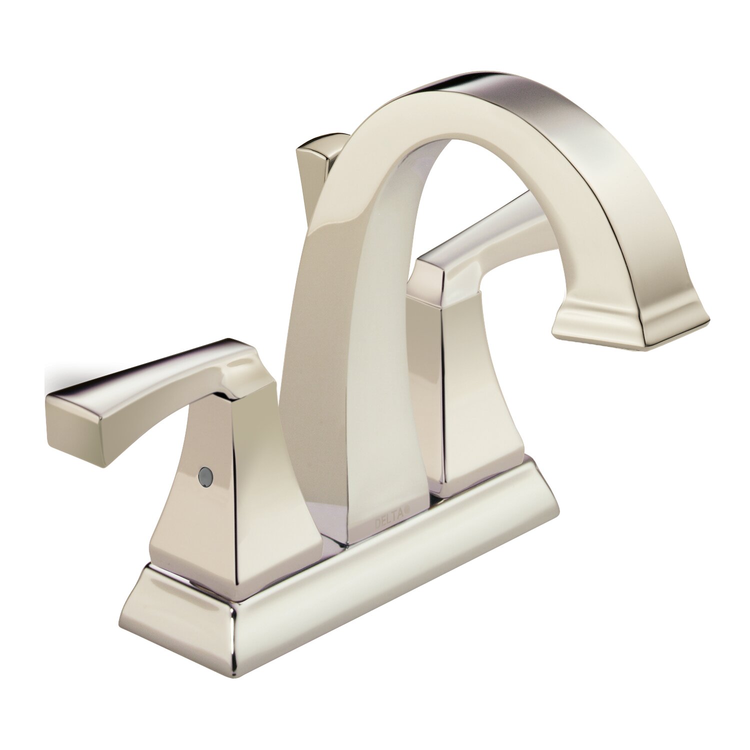 Two Handle Bathroom Faucet delta faucet 3555 pbmpu dst victorian