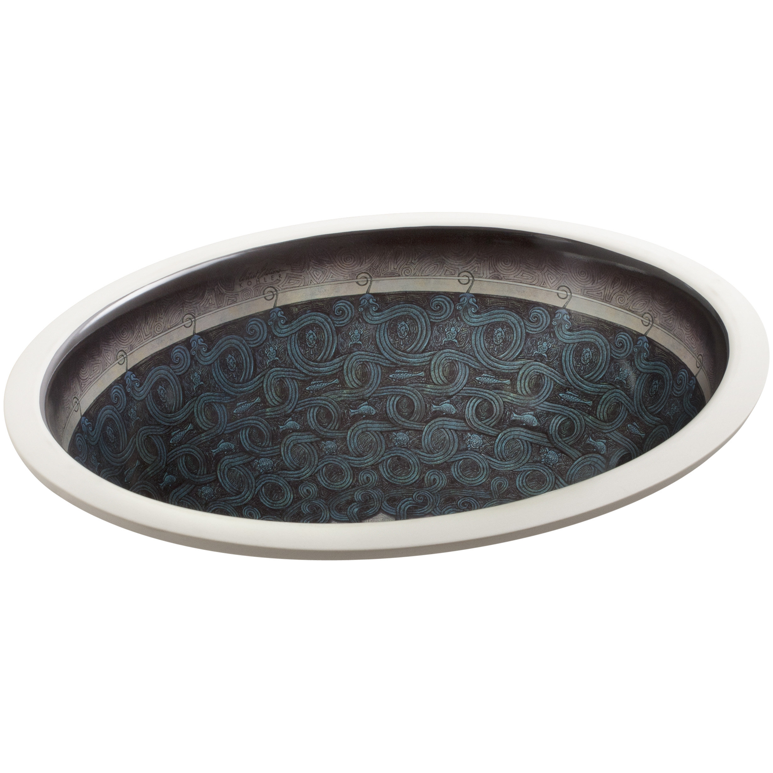 Serpentine Bronze Design On Caxton Undermount Bathroom Sink Wayfair