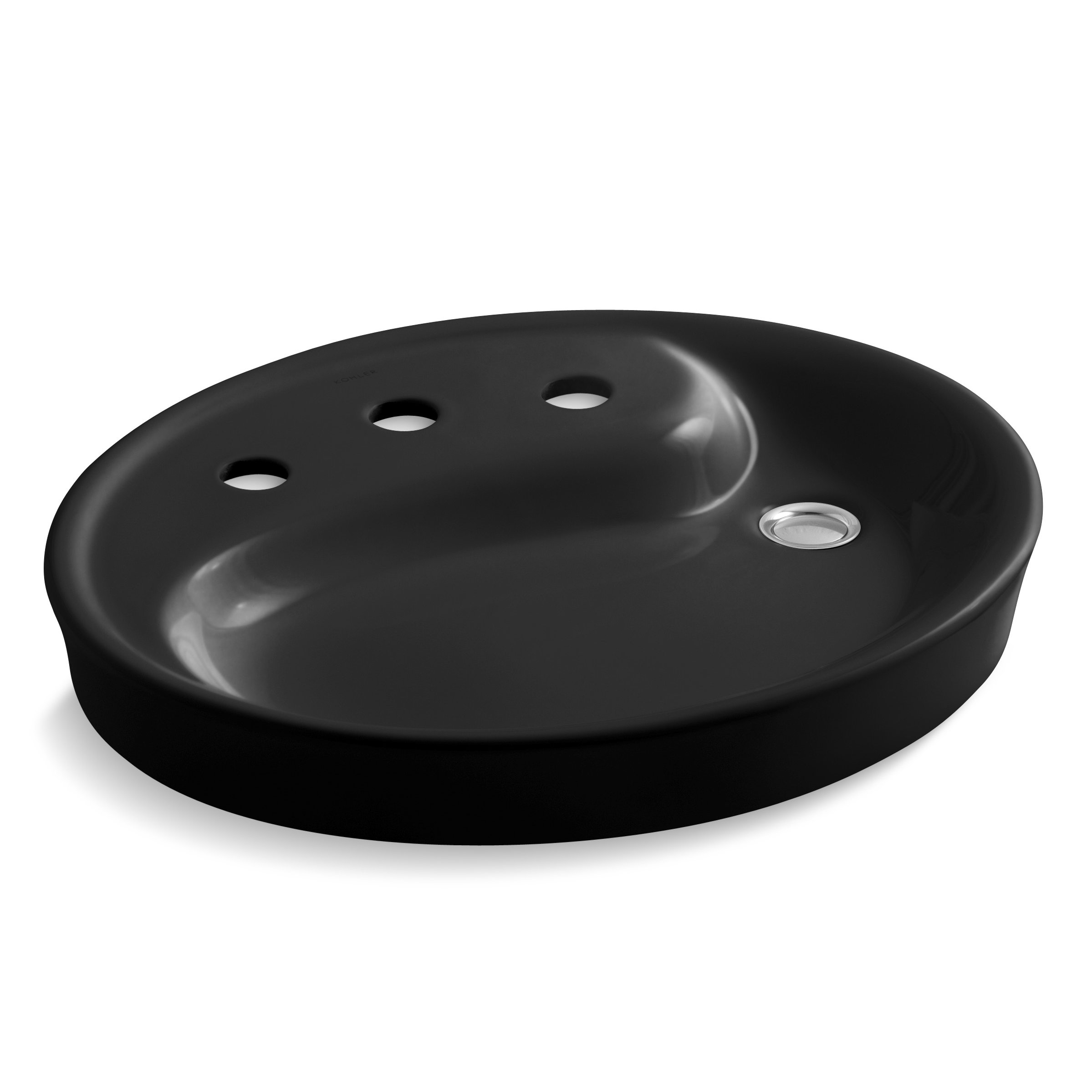 Kohler Yin Yang Wading Pool DropIn Bathroom Sink with 8" Widespread