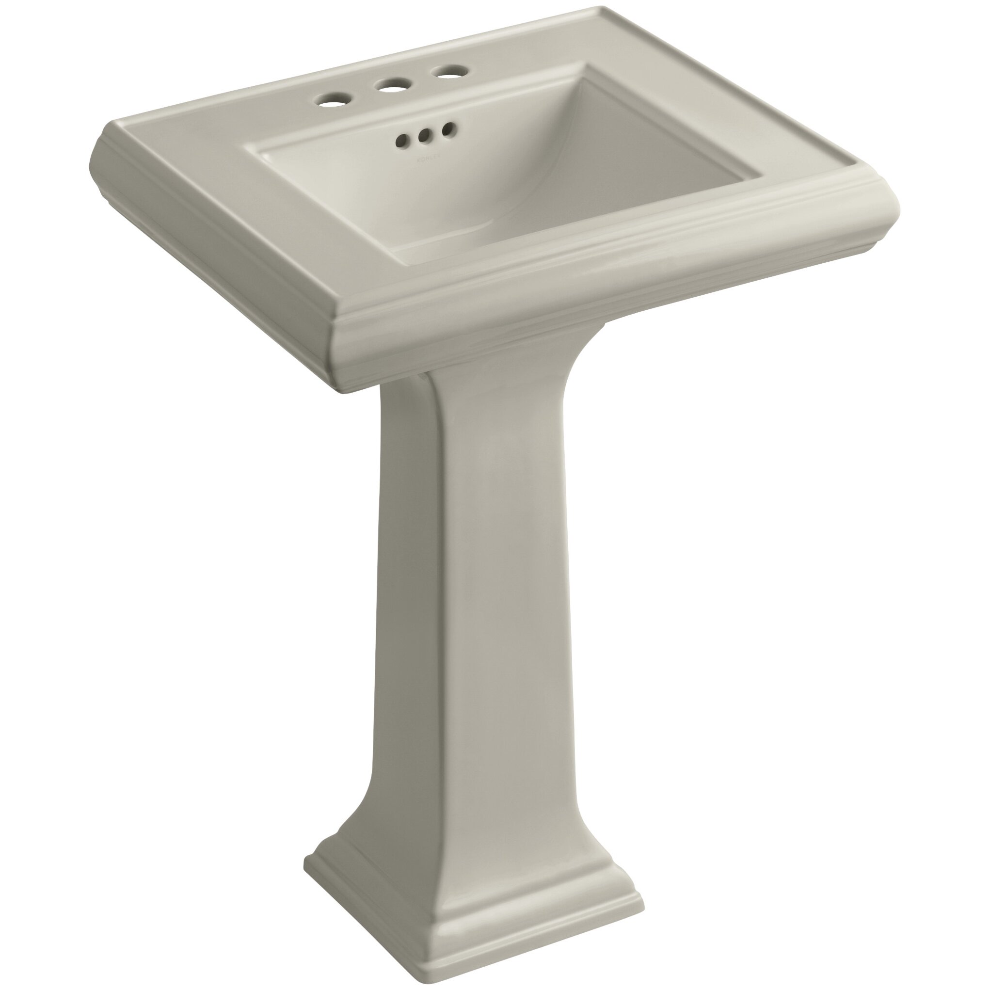 Kohler Memoirs Classic 24 Pedestal Bathroom Sink With 4 Centerset   Kohler Memoirs Classic 24 Pedestal Lavatory With 4 Centers 2238 4 