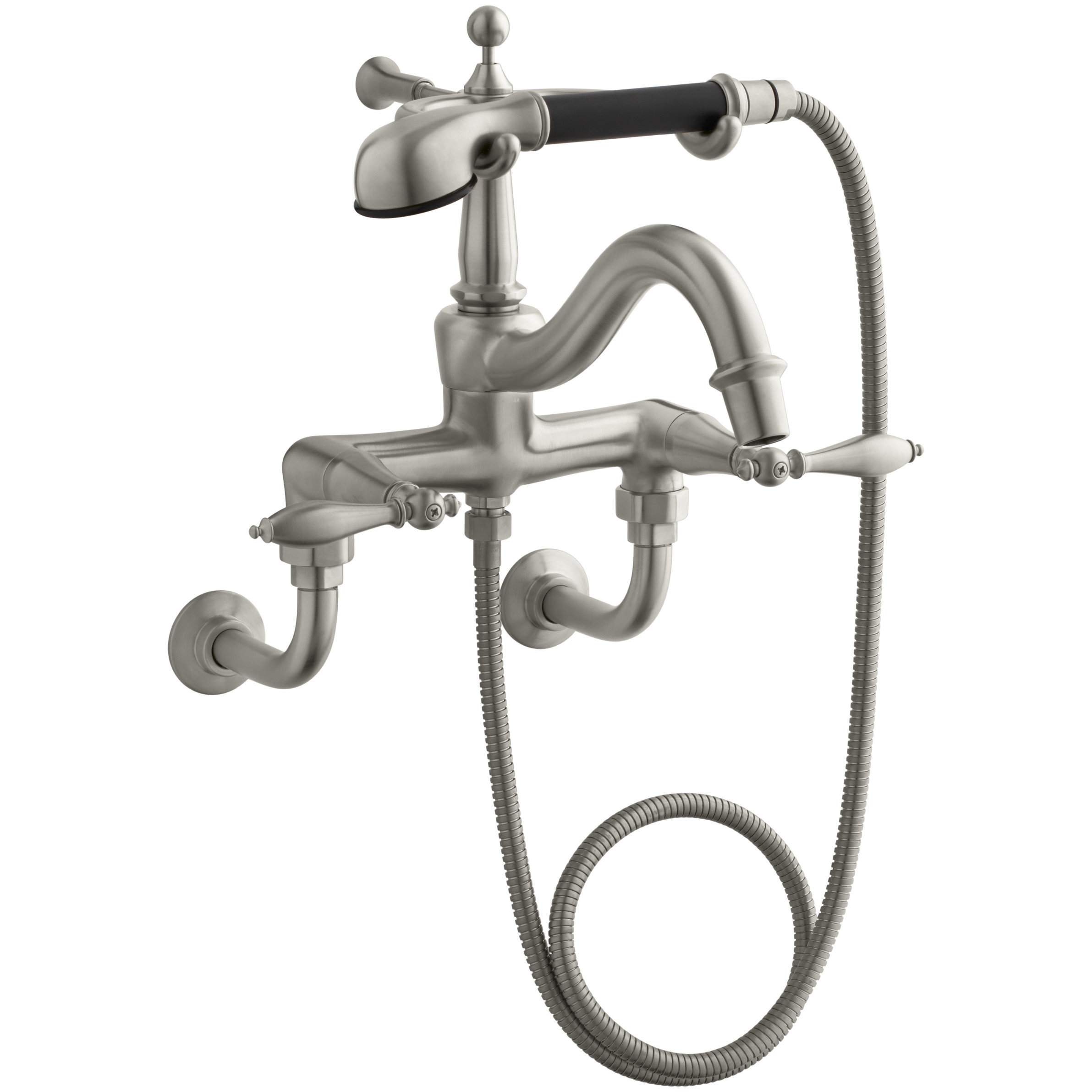Kohler Finial Traditional Bath Faucet with Lever Handles, Diverter