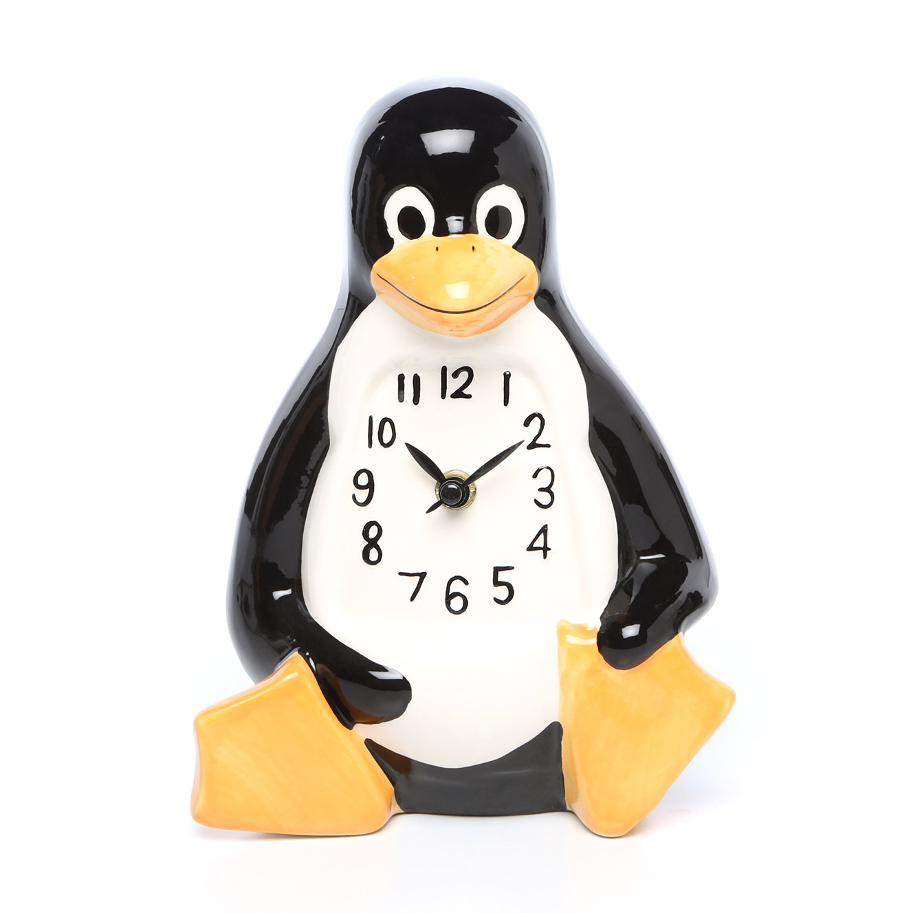 Animated Clocks La Penguin Table/Desk Clock & Reviews Wayfair