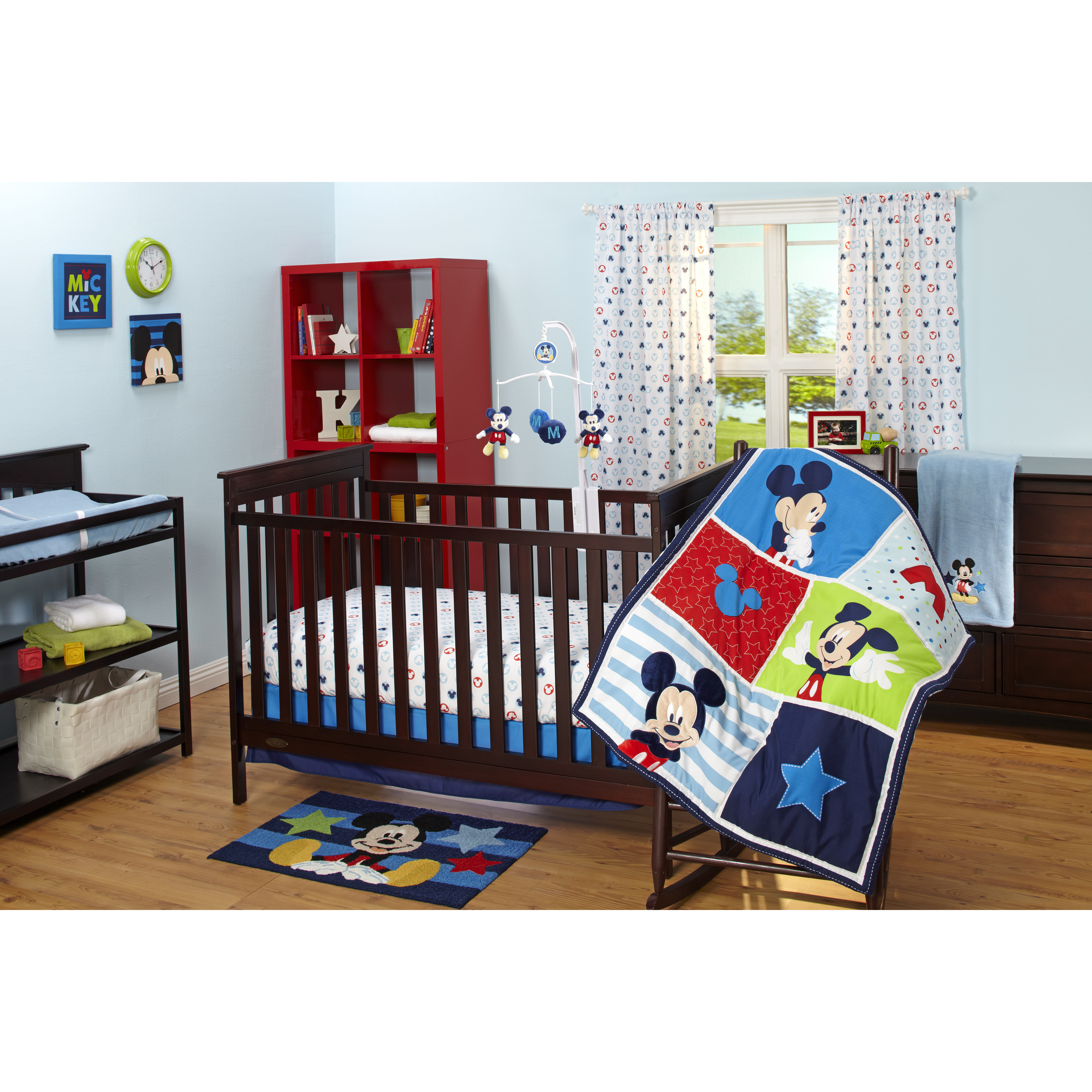 Disney Baby Mickey Mouse 3 Piece Crib Bedding Set ...