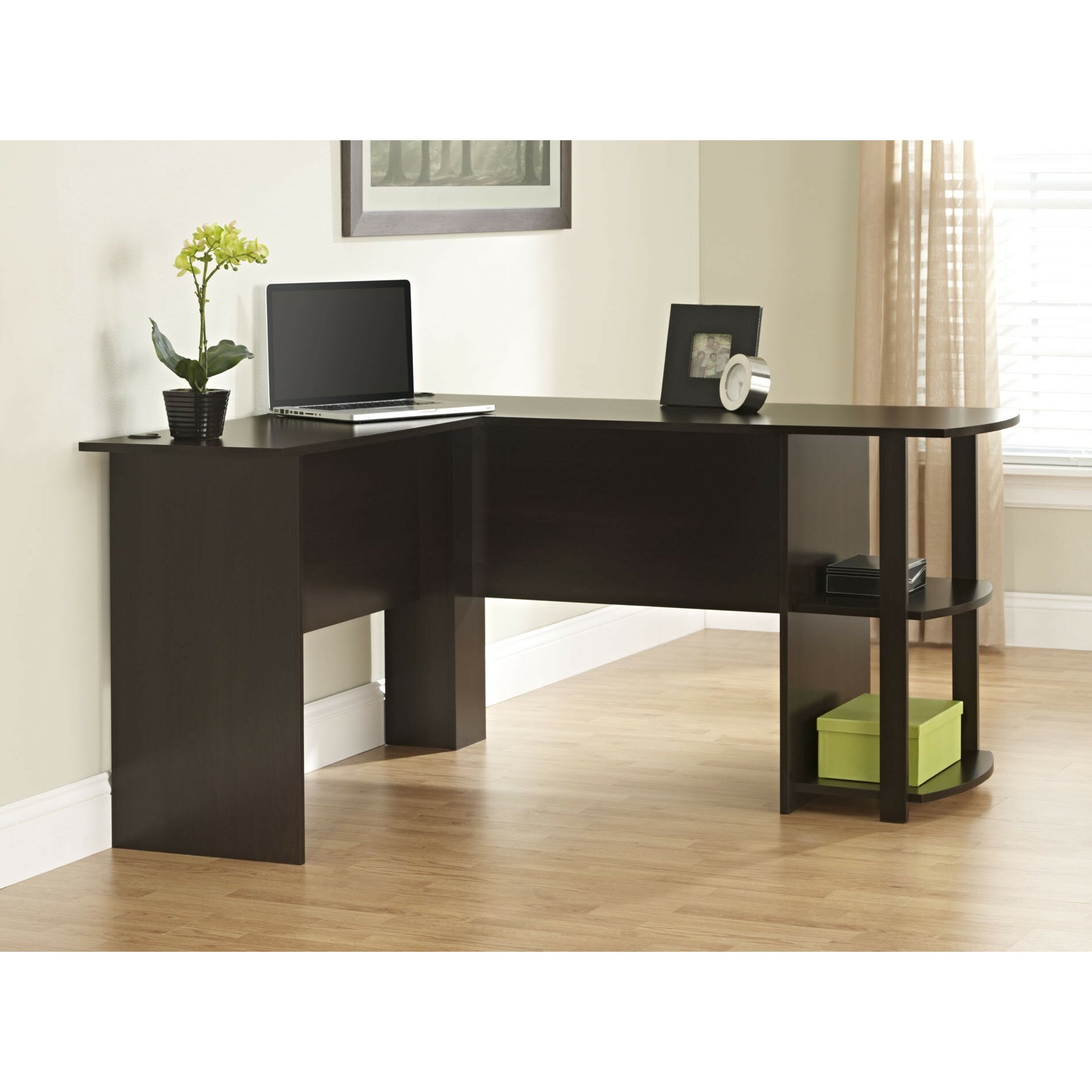 Ameriwood Computer Desk with 2 Shelves & Reviews | Wayfair