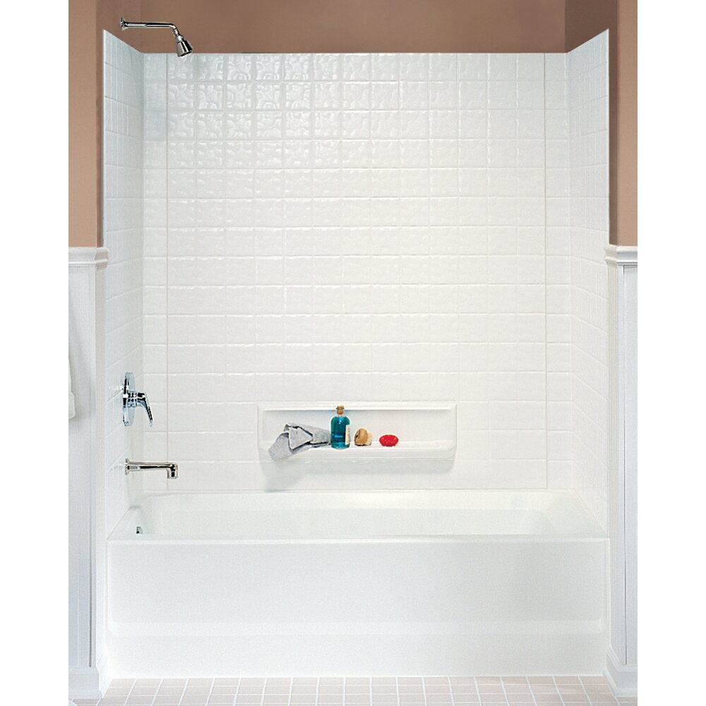 Classics Three Panel Swantile Tub Wall Kit | Wayfair