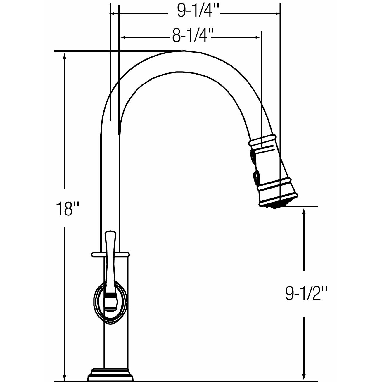 Elkay Explore Single Handle Deck Mount Kitchen Faucet with Pull Down ...