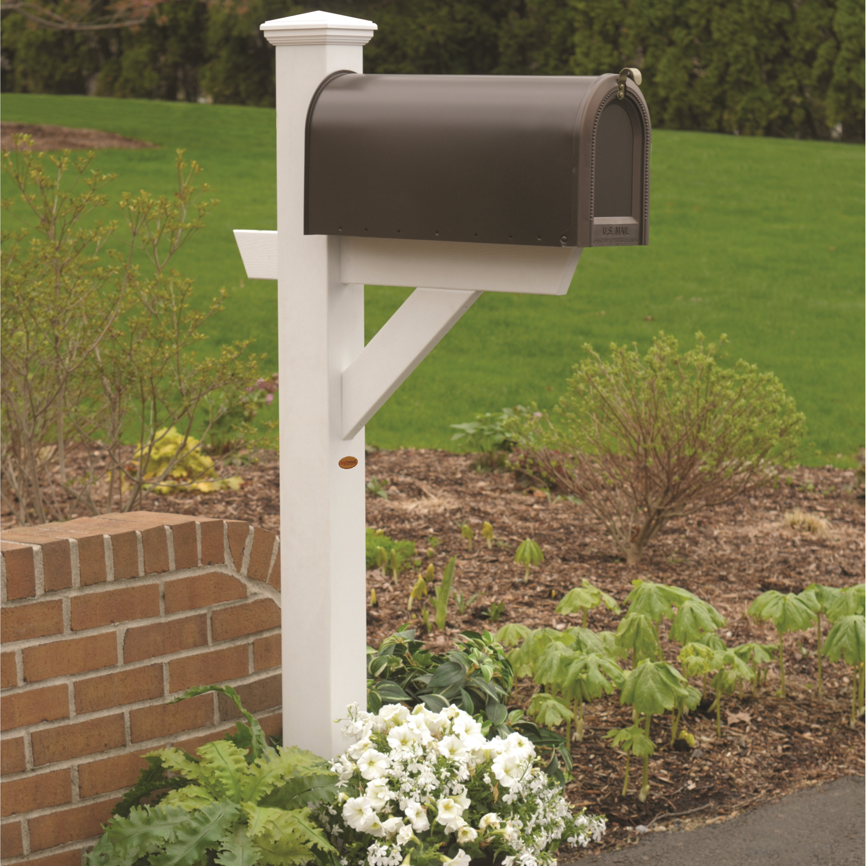 Highwood USA Hazleton Mailbox Post & Reviews Wayfair