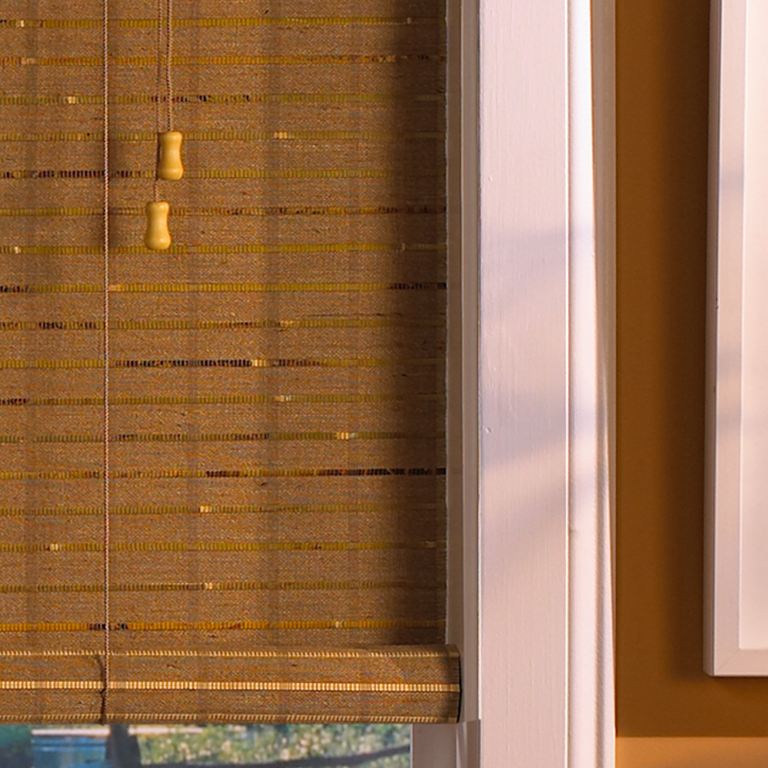 Radiance Radiance Sahara Outdoor Natural Woven Wood Bamboo Roller Shade & Reviews Wayfair