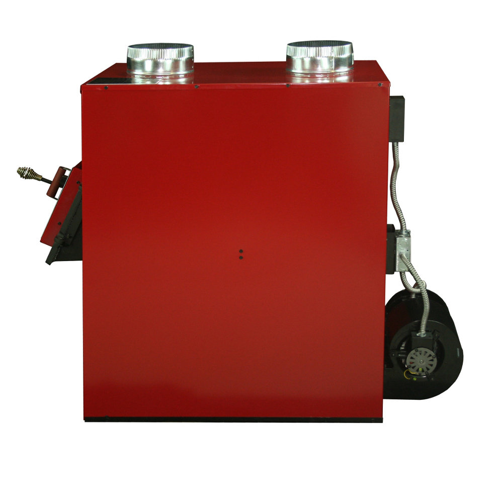 US Stove 2400 Square Foot Hotblast Wood Furnace with Twin 550 CFM